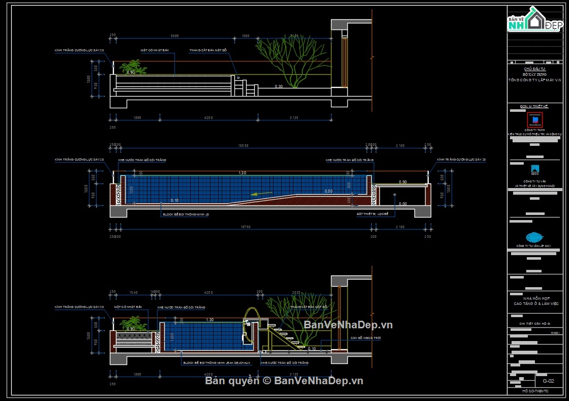 thiết kế bể bơi,File thiết kế bể bơi,Cad thiết kế bể bơi