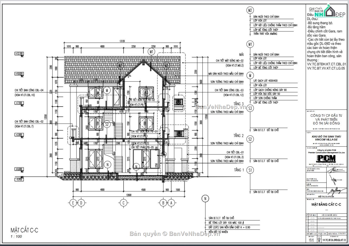 thiết kế biệt thự,biệt thự khu Vinhomes Riverside,Biệt thự đơn lập