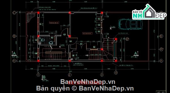 nhà phố 3 tầng,cad nhà phố 3 tầng,file cad nhà phố 3 tầng,file autocad nhà phố 3 tầng