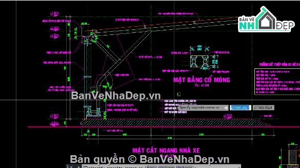 nhà để xe,nhà để xe khung thép,cad nhà để xe