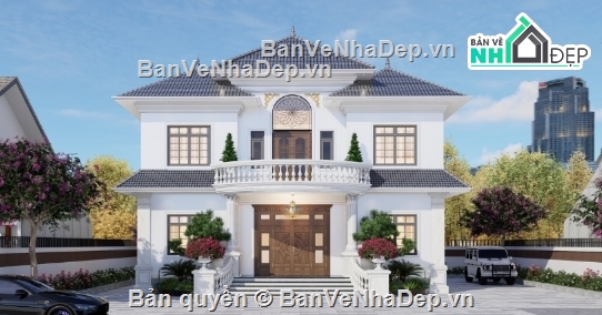 biệt thự 2 tầng,cad biệt thự 2 tầng,biệt thự 2 tầng file cad,biệt thự 2 tầng cad