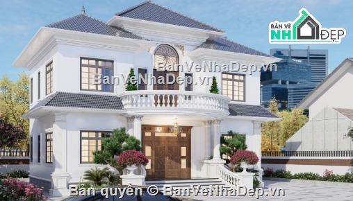 biệt thự 2 tầng,cad biệt thự 2 tầng,biệt thự 2 tầng file cad,biệt thự 2 tầng cad