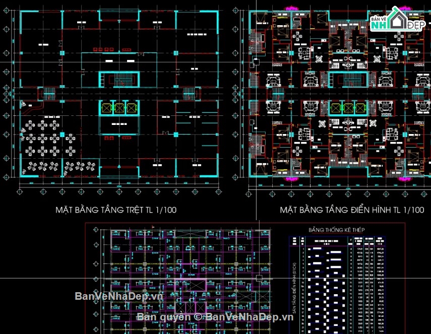 chung cư 20 tầng,cad chung cư 20 tầng,file cad chung cư