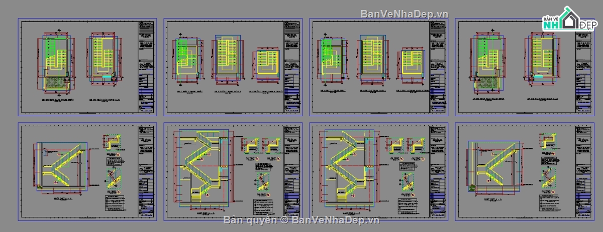 Chi tiết thang,Chi tiết cầu thang,cad cầu thang,cầu thang bộ