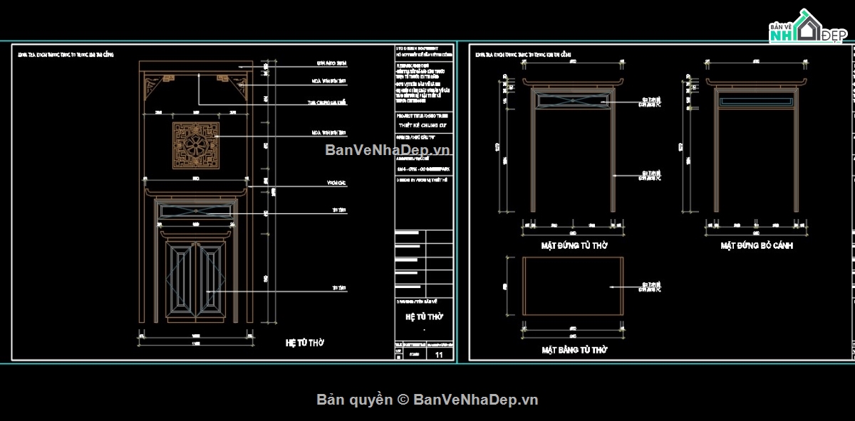 thư viện cad nội thất,cad nội thất,file cad nội thất,file cad tủ thờ,file cad bàn thờ,bản vẽ cad bổ nội thất