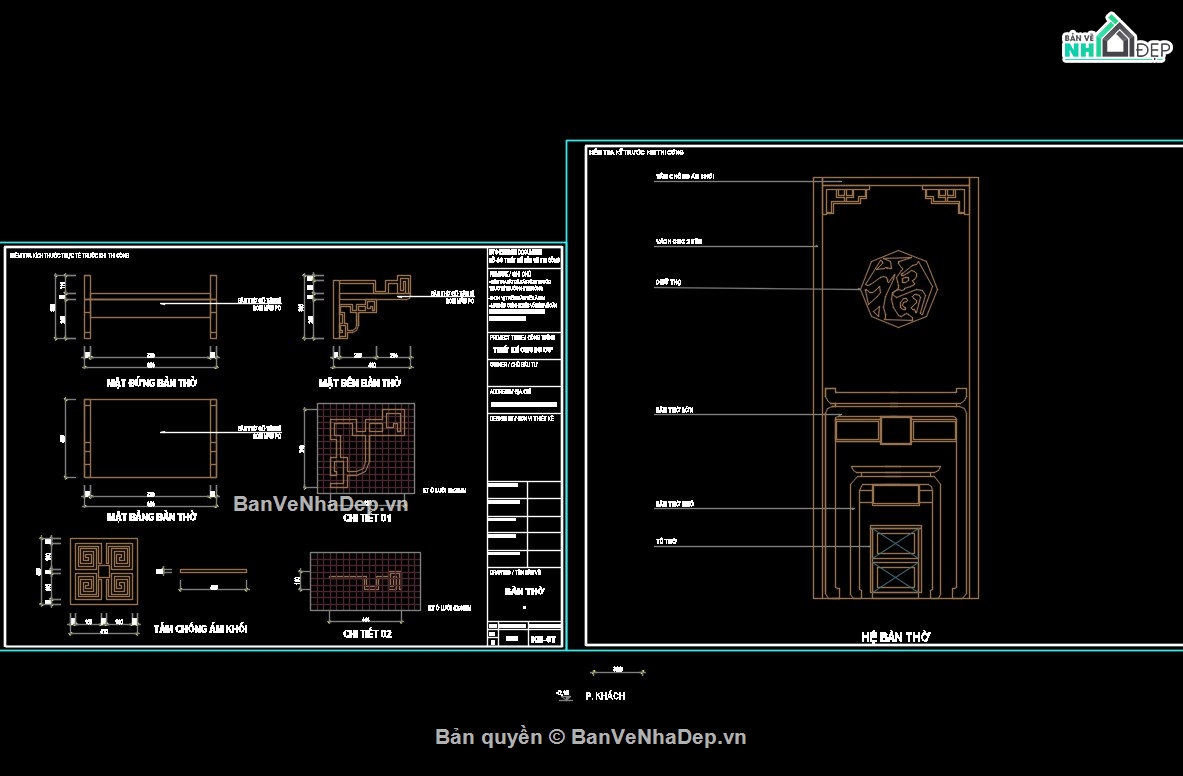 thư viện cad nội thất,cad nội thất,file cad nội thất,file cad tủ thờ,file cad bàn thờ,bản vẽ cad bổ nội thất