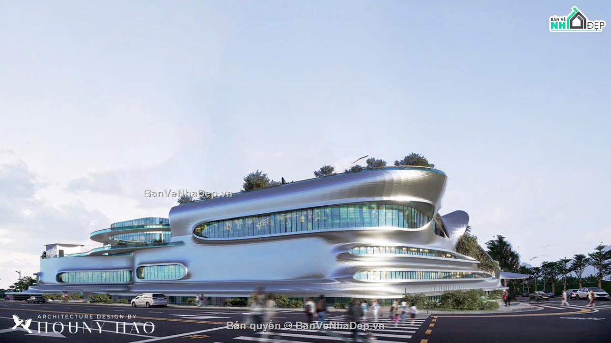 đồ án trung tâm thương mại,file revit hoàn chỉnh,d5 render hoàn thiện,bản vẽ khu đất cad