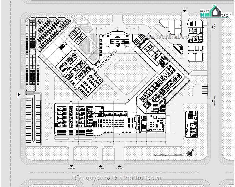 đồ án bệnh viện,mô hình revit,phối cảnh d5 render,bệnh viện đa khoa