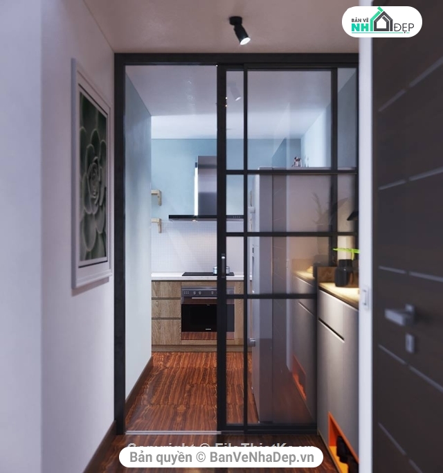 20 Model 3dmax thiết kế nội thất phòng khách, phòng bếp chung cư