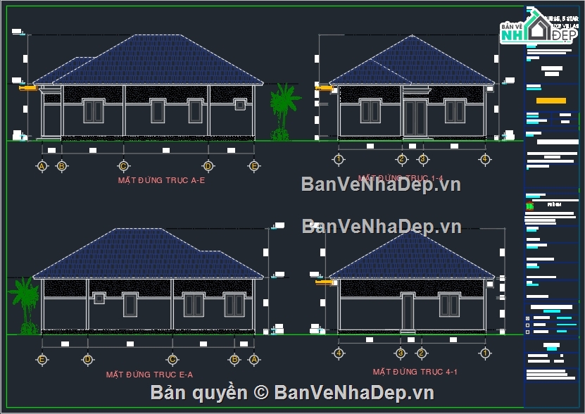 Bản vẽ nhà vườn,Bản vẽ nhà vườn đẹp,Bản vẽ nhà vườn 9x13m