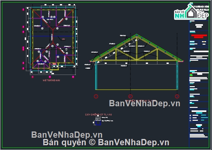 Bản vẽ nhà vườn,Bản vẽ nhà vườn đẹp,Bản vẽ nhà vườn 9x13m