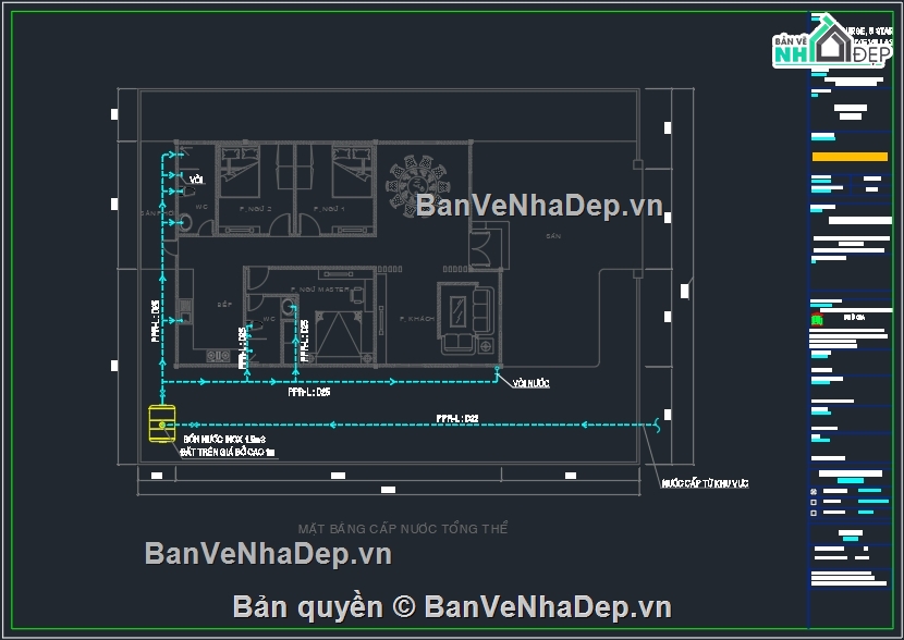 Bản vẽ nhà vườn,Bản vẽ nhà vườn đẹp,Bản vẽ nhà vườn 9x13m