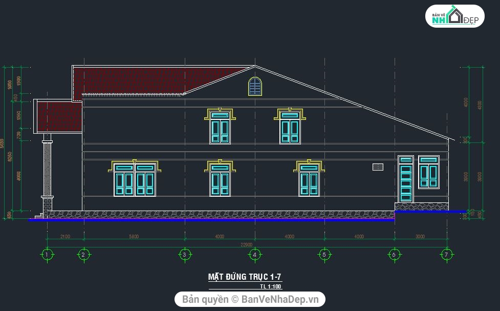 8 Bản vẽ Kiến Trúc nhà cấp 4 miễn phí tải nhiều nhất