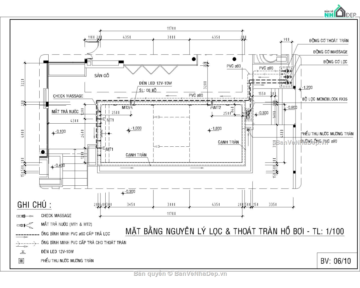 Bản vẽ autocad hồ bơi,bản vẽ hồ bơi,Thi cong ho boi,Xay dung ho boi thong minh