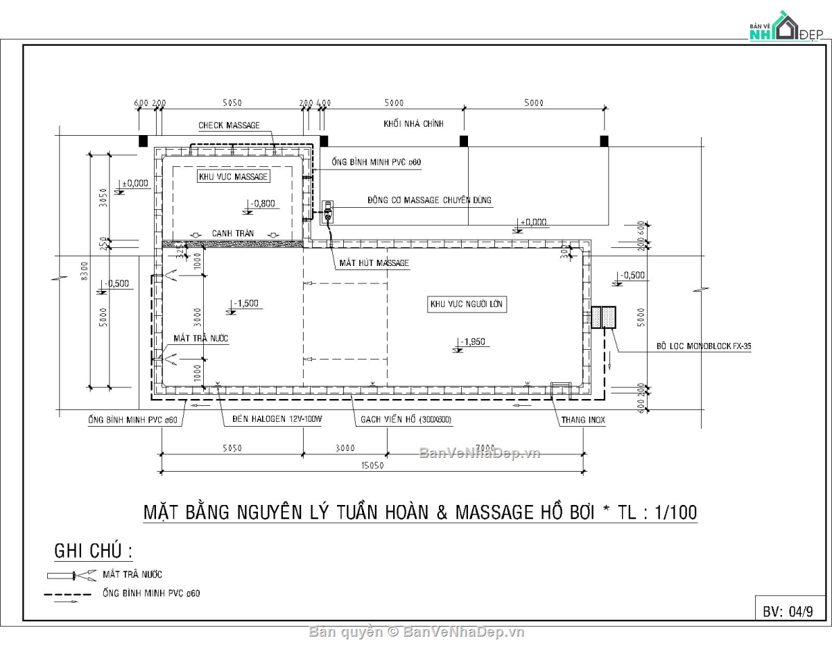 file cad hồ bơi,Bản vẽ hồ bơi file cad,Bản vẽ autocad hồ bơi,file cad bể bơi