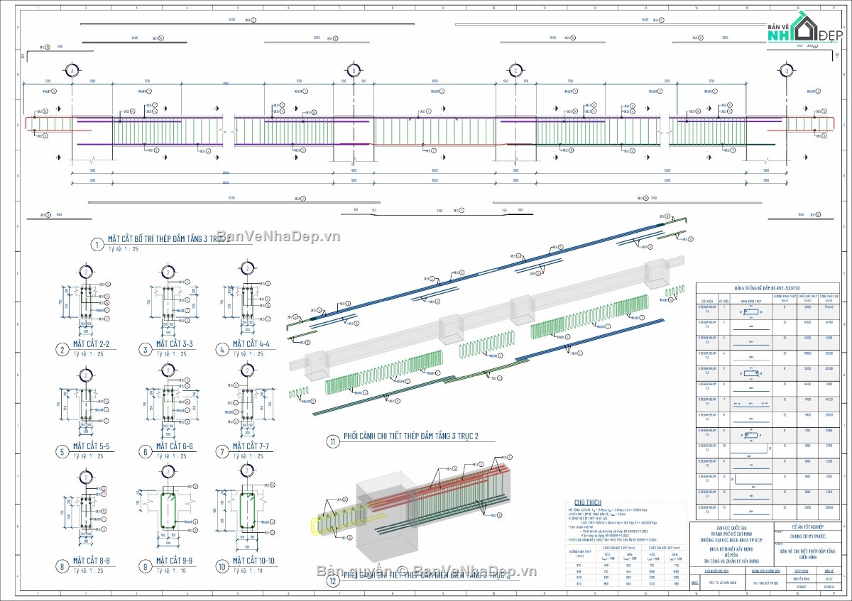 Đồ án chung cư,Revit chung cư,Bản vẽ chung cư