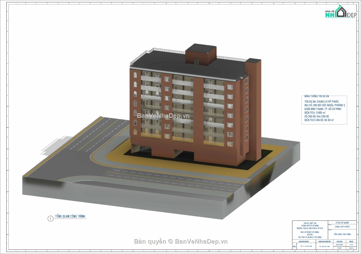 Đồ án chung cư,Revit chung cư,Bản vẽ chung cư