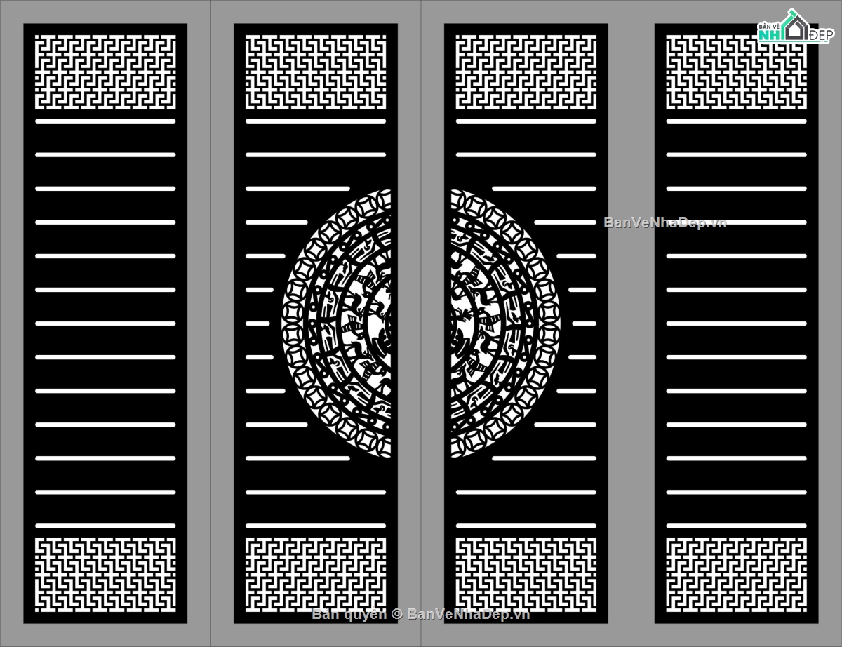 CNC cổng 4 cánh,file cnc cổng 4 cánh,cnc cổng 4 cánh