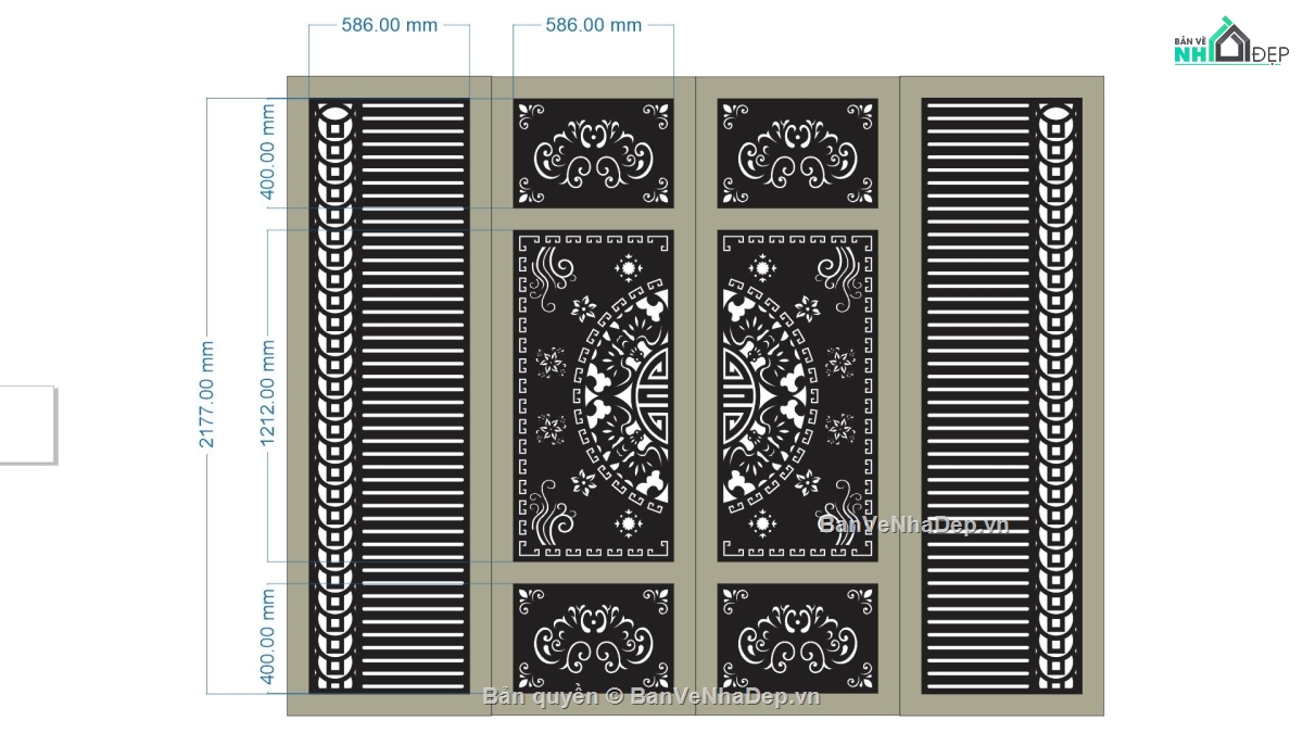 cổng cnc hoa văn trống đồng,cổng cnc đẹp,cổng trống đồng dơi,cổng cnc trống đồng dơi