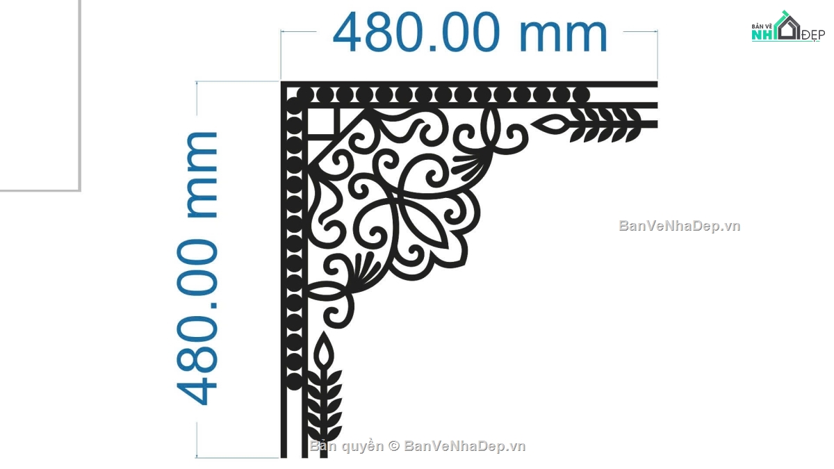 mái kính,hoa góc mái kính,file cnc hoa góc mái kính