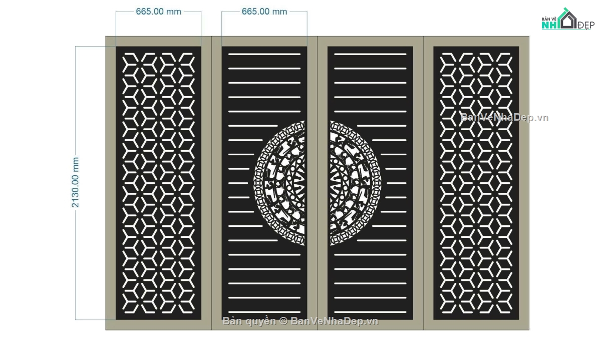 cổng 4 cánh cnc,file cnc cổng 4 cánh,mẫu cổng 4 cánh