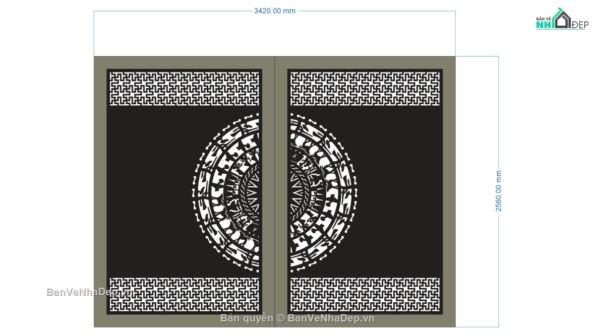 cổng 2 cánh,file cổng 2 cánh,mẫu cổng 2 cánh