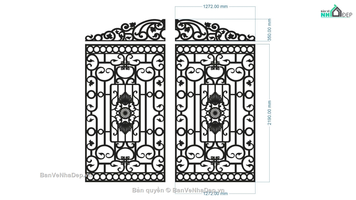 mẫu cổng CNC 2 cánh,file cnc cổng 2 cánh,cổng 2 cánh cnc