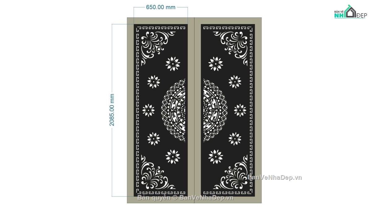 mẫu cổng CNC 2 cánh,cnc 2 cánh,mẫu cnc cổng 2 cánh