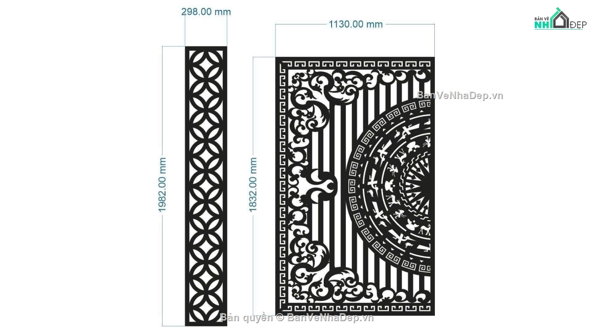 cổng 2 cánh cnc,file cnc cổng 2 cánh,mẫu cổng 2 cánh