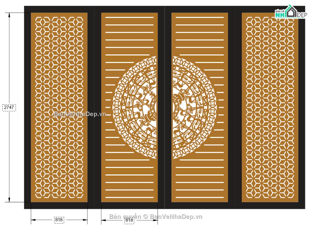 mẫu cổng CNC đẹp,cổng 4 cánh cnc,file cnc cổng 4 cánh