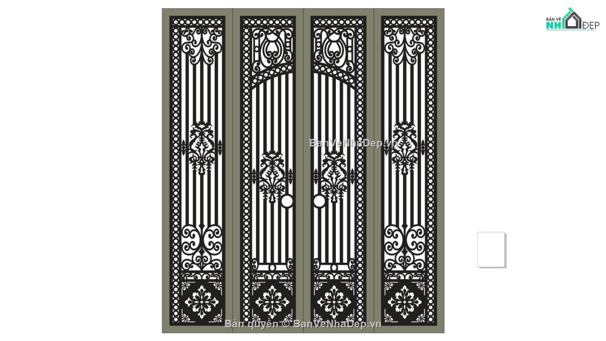cổng 4 cánh cnc,file cnc cổng 4 cánh,mẫu cổng 4 cánh