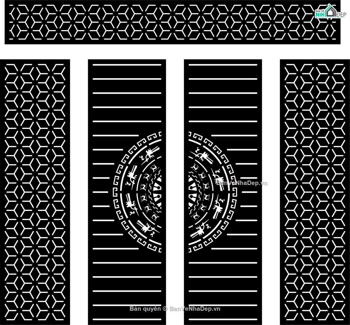 cổng 4 cánh cnc,file cnc cổng 4 cánh,mẫu cnc cổng 4 cánh