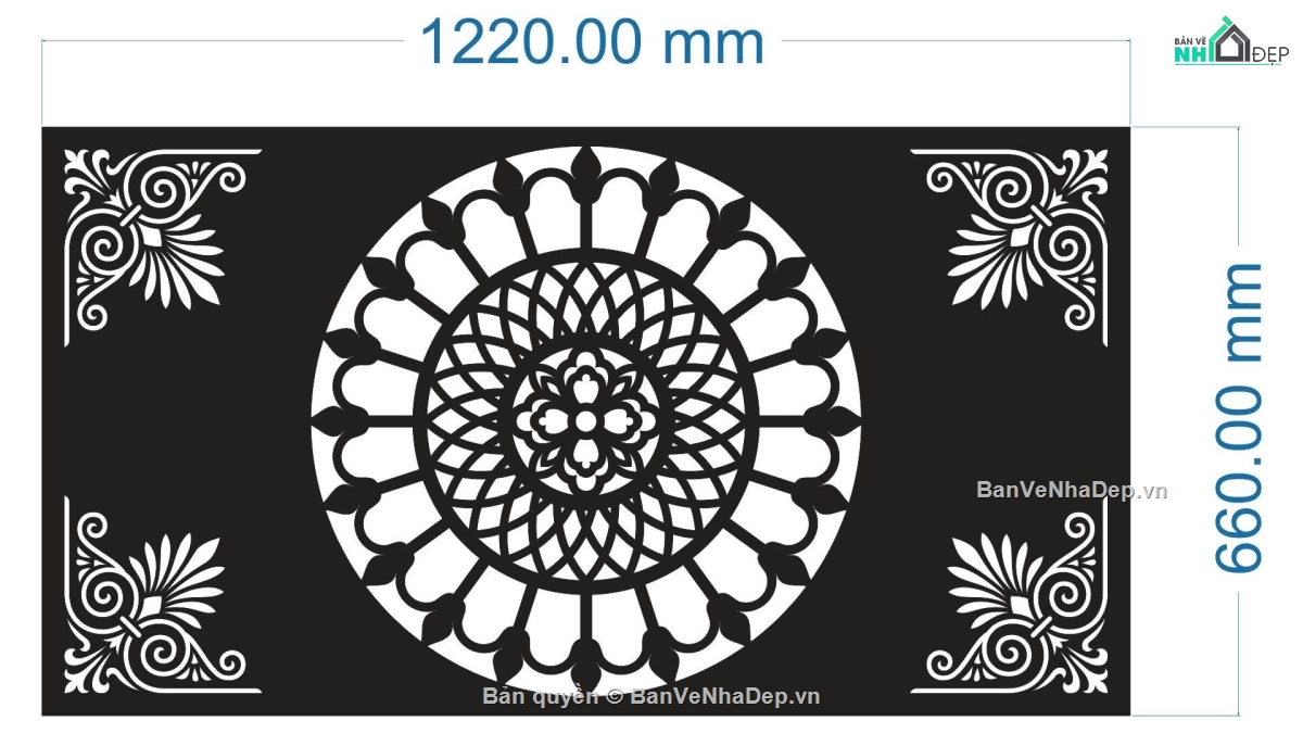 giếng trời,mẫu giếng trời,file cnc giếng trời