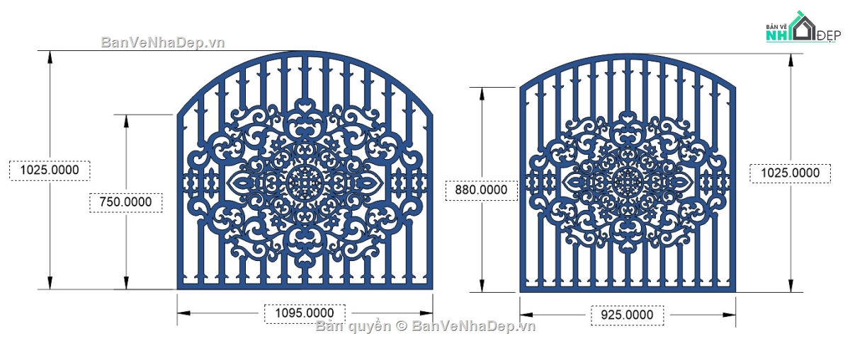 cắt cnc hàng rào đẹp,autocad thiết kế mẫu hàng rào,file hàng rào cắt cnc