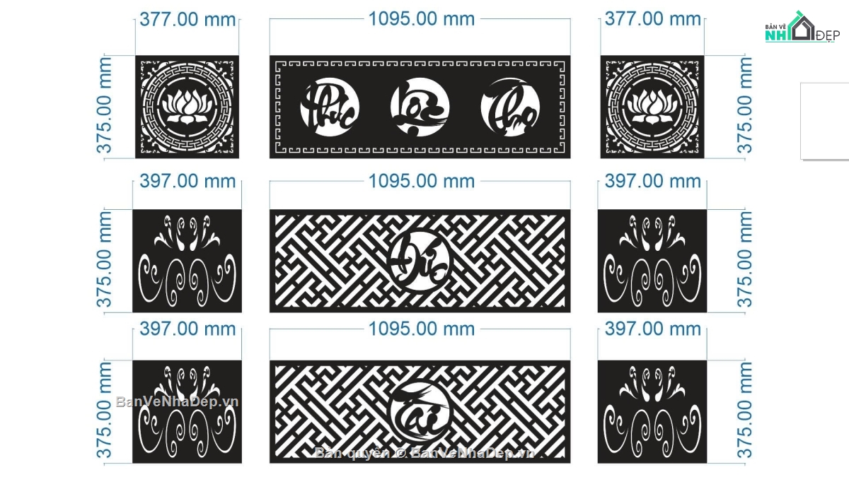 phúc lộc thọ,phúc lộc thọ sen,mẫu phúc lộc thọ,hoa văn