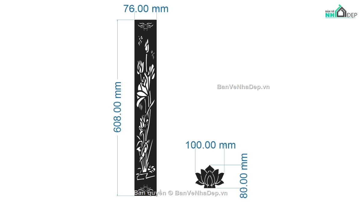 mẫu vách sen,vách sen đẹp,mẫu vách hoa sen