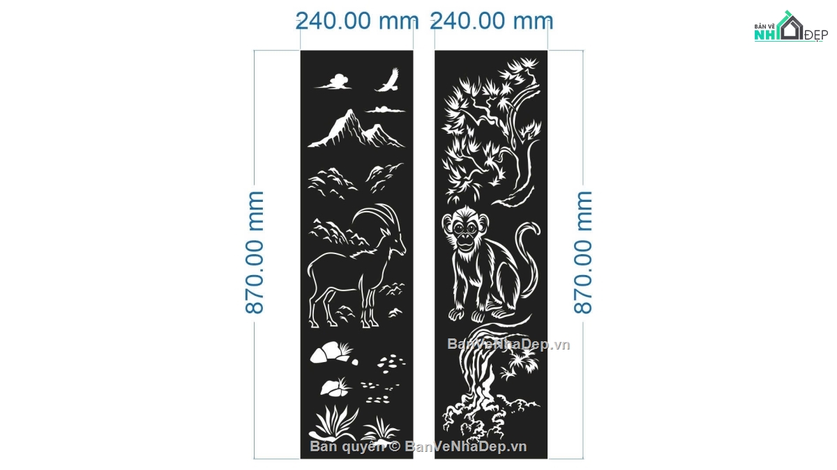 mẫu vách ngăn,vách khỉ và dê,mẫu cắt khỉ và dê