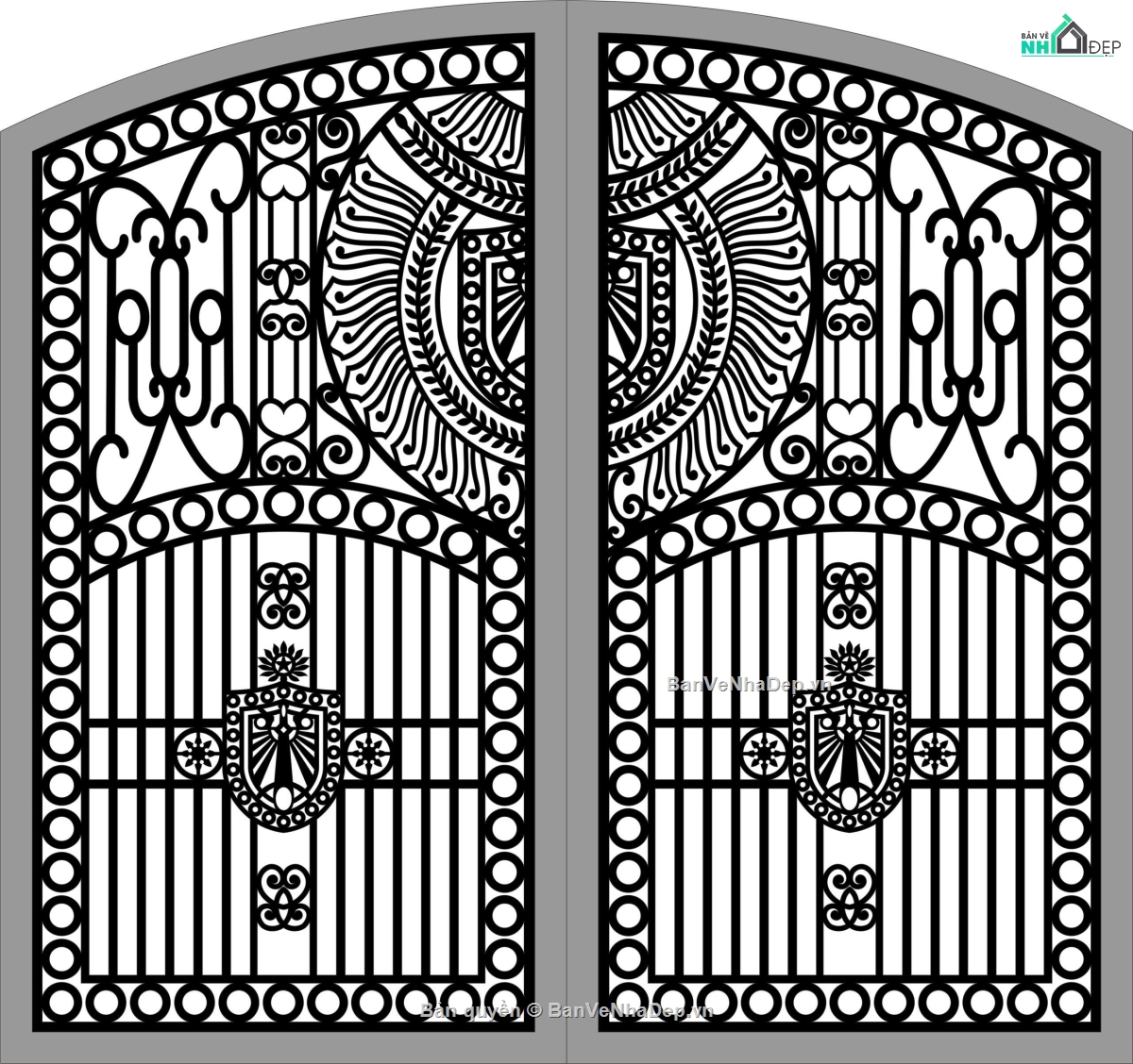 Cổng 2 cánh,Cổng cnc file dxf,cnc 2 cánh,Cổng 2 cánh file dxf