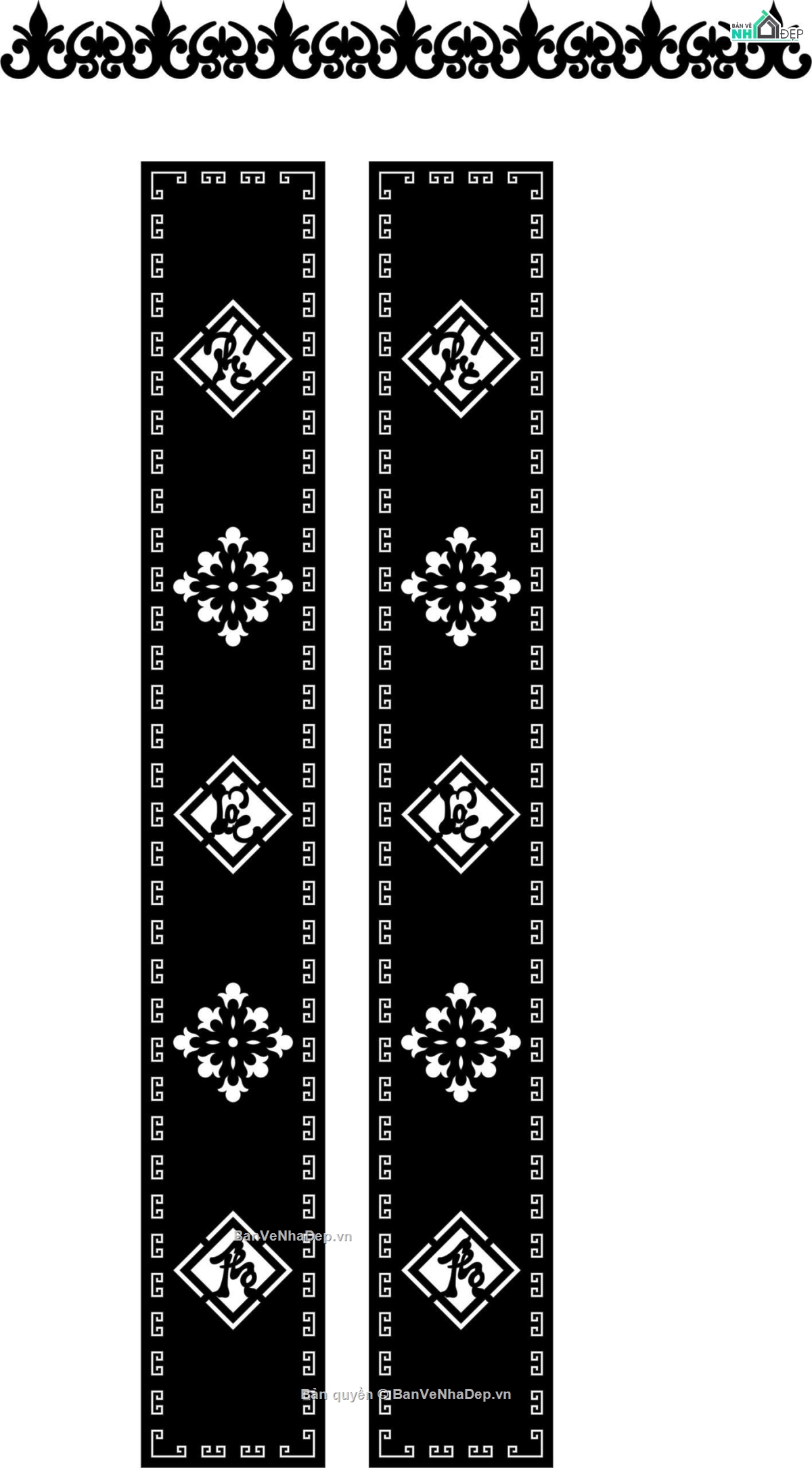 Cổng 2 cánh,Cổng cnc file dxf,Cổng 2 cánh file dxf