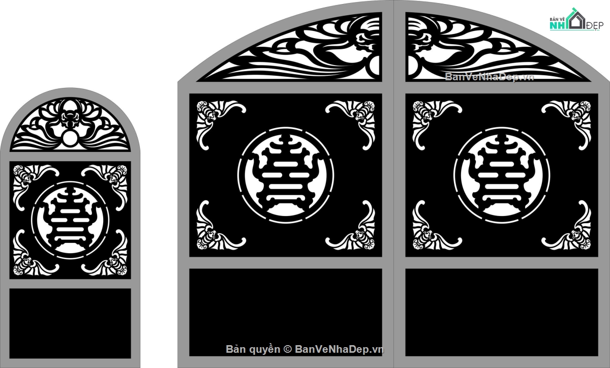 cnc họa tiết cổng,cổng con dơi,cổng con dơi cnc