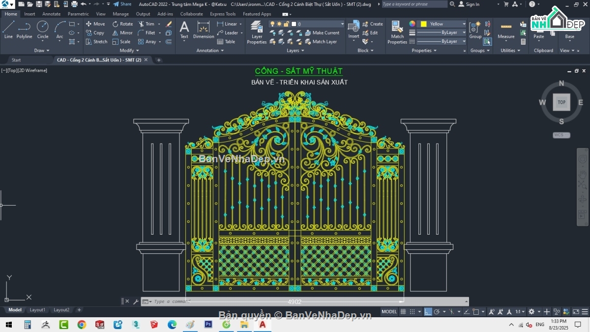mẫu cổng xếp tự động,cổng sắt mỹ thuật,mẫu bản vẽ cnc cổng biệt thự,file cắt cnc thiết kế cổng biệt thự,mẫu cổng biệt thự 4 cánh mới,thiết kế bộ cổng biệt thự cnc