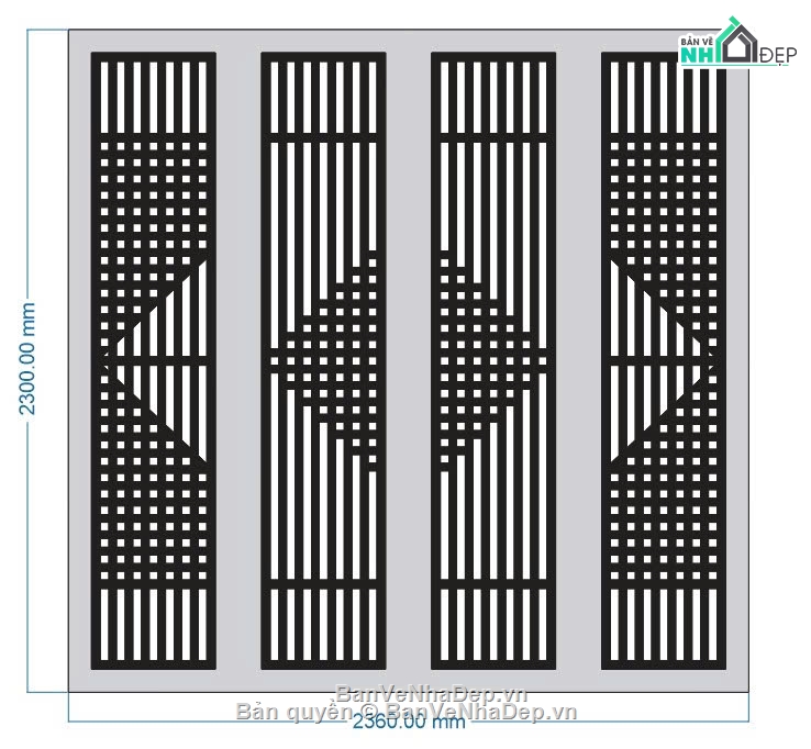 Cổng 4 cánh,cổng 4 cánh cnc,cổng 4 cánh file dxf,cổng 4 cánh dxf