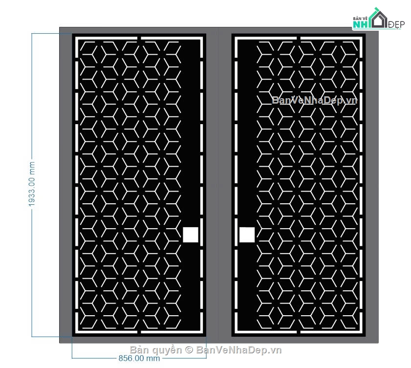 cổng cá cnc,cổng 2 cánh bông tuyết,cổng bông tuyết