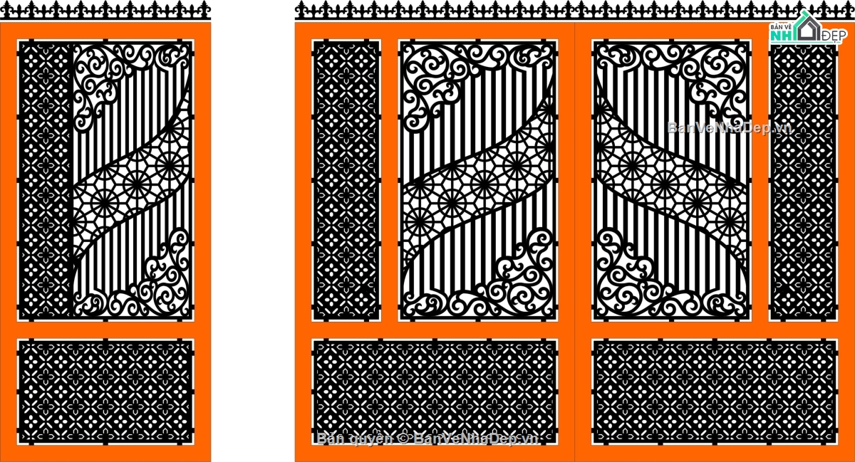 cổng cnc đẹp,file dxf cổng cnc,dxf cổng cnc đẹp,cổng cnc file dxf,cổng cnc file cad