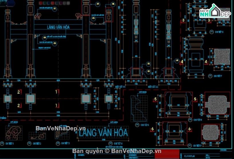 cổng làng đẹp,cad cổng làng văn hóa,cổng làng văn hóa đẹp