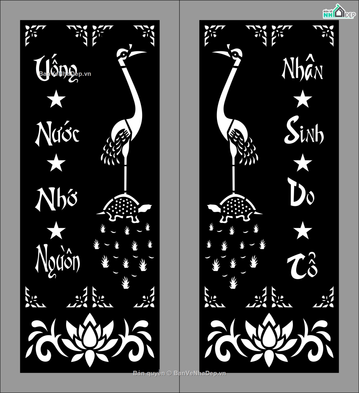 cn cổng 2 cánh,cnc cổng sen,cnc cổng sen hạc