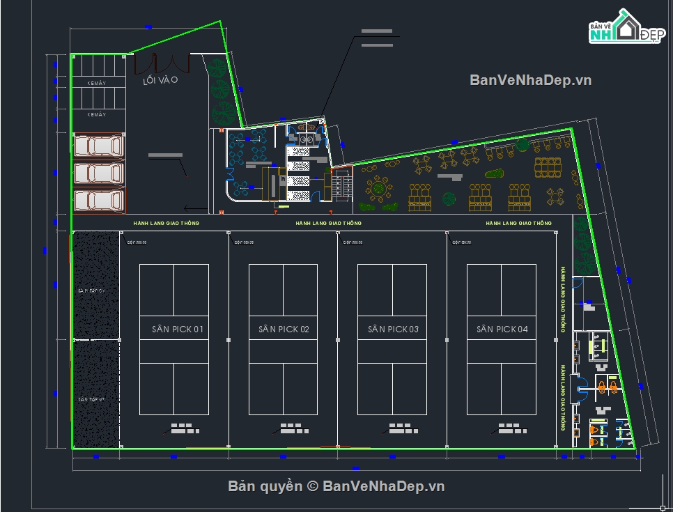 sân thể thao,thể thao,pickleball,cafe,trung tâm thể thao,nhà sân vườn