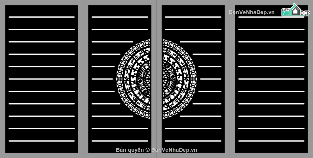 cổng cnc đơn giản,autocad cnc cổng trống đồng,cổng dxf