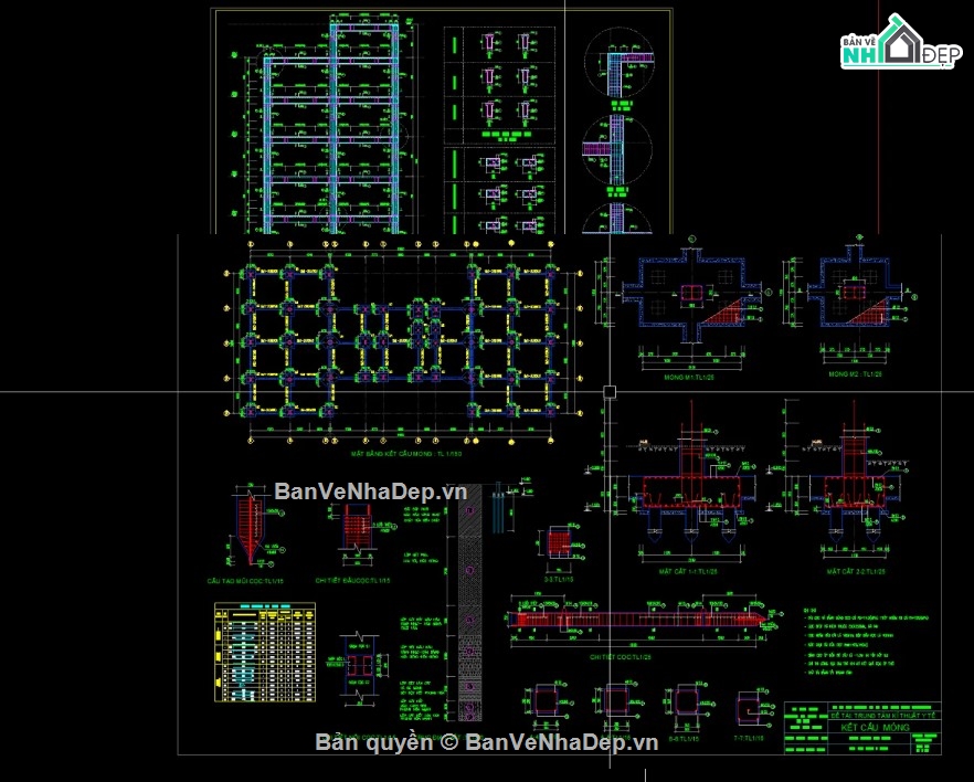 trung tâm y tế 6 tầng,file cad trung tâm y tế,trung tâm y tế file cad