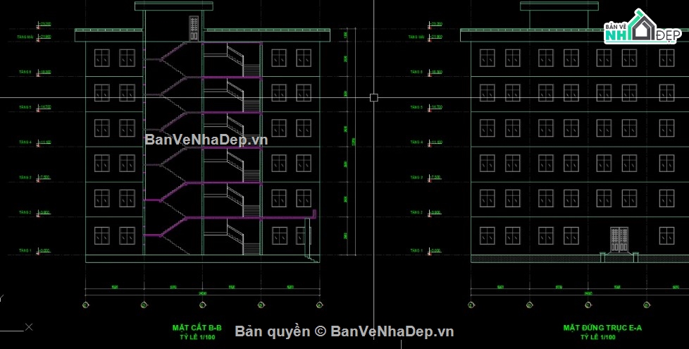 trung tâm y tế 6 tầng,file cad trung tâm y tế,trung tâm y tế file cad